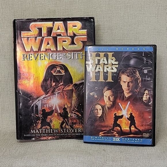 Star Wars: Revenge of the Sith Episode III Mathew Stover 2005 and DVD movie - Picture 1 of 7